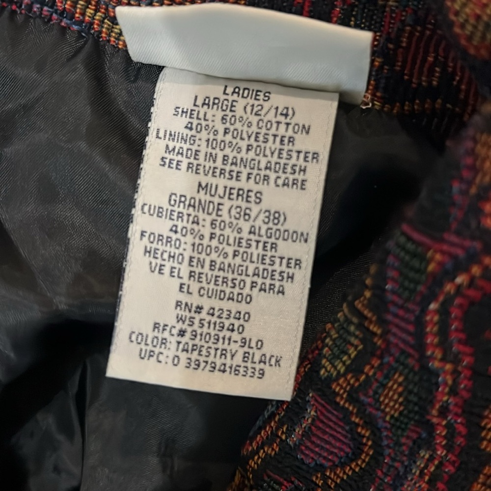 White Stag Multicolor Floral Tapestry Jacket - Picture 6 of 6